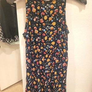 J. Crew Mercantile flower print mini dress.